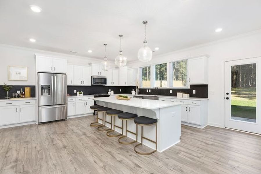 Representative furnished interior of a home built from the Callan by True Homes in Whispering Hills, Locust (Image 3).