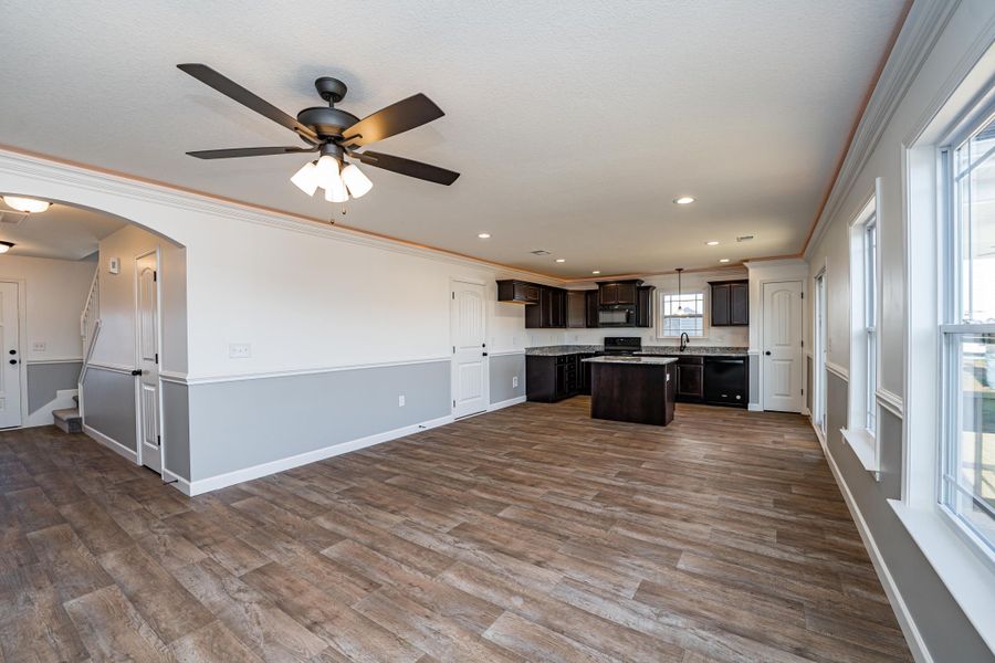 Representative unfurnished interior of a home built from the Sumter by Enchanted Homes in Lonesome Dove, San Antonio (Image 54).