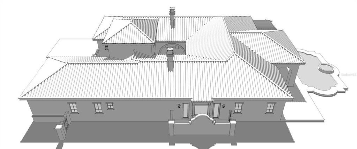 Exterior rendering of this home design in , Lutz, FL (Image 14).