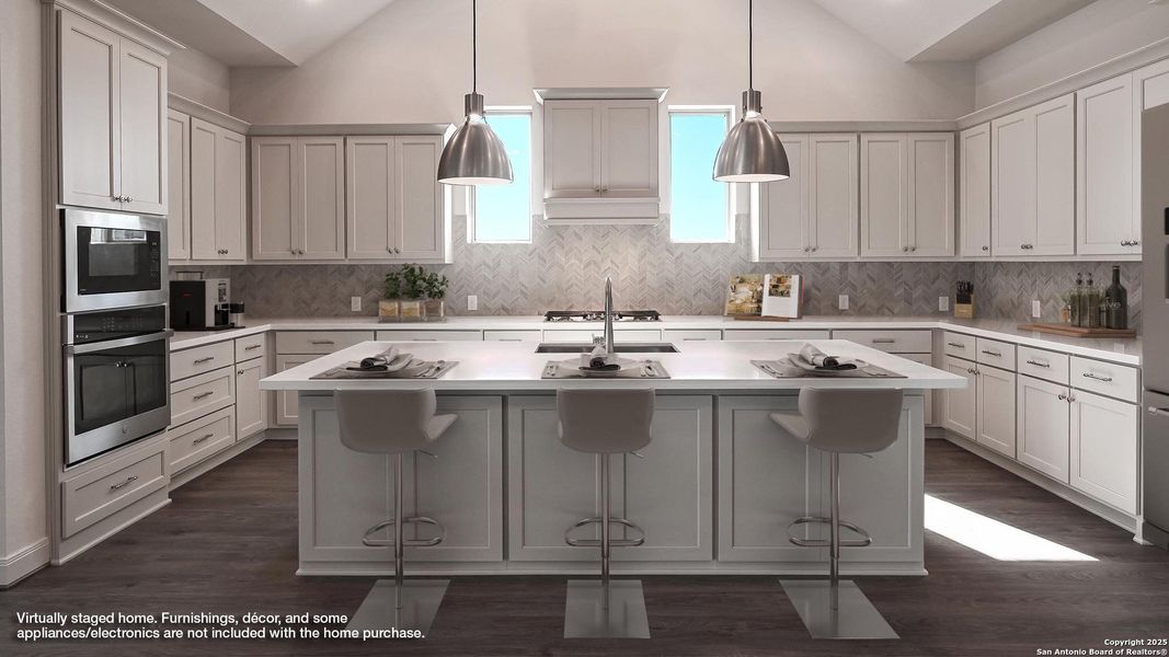 Furnished interior view inside a new home in Meadows Of Mill Creek 60', Seguin (Image 6).