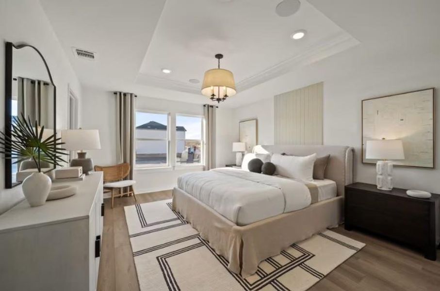 Photo of Centex model home with same floor plan, not of actual home listed.