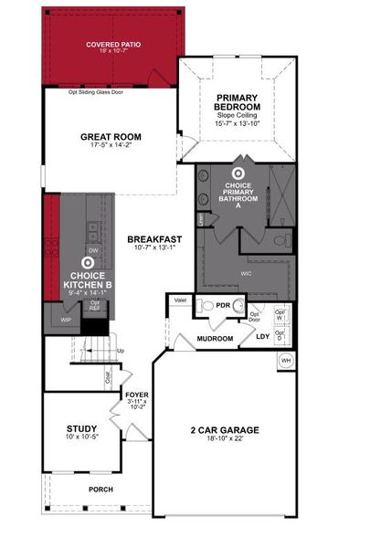 2D floor plan layout of this home in Sienna: Signature Series, Missouri City, TX (Image 3). 2D floor plan layout of this home in Sienna: Signature Series, Missouri City, TX (Image 3).