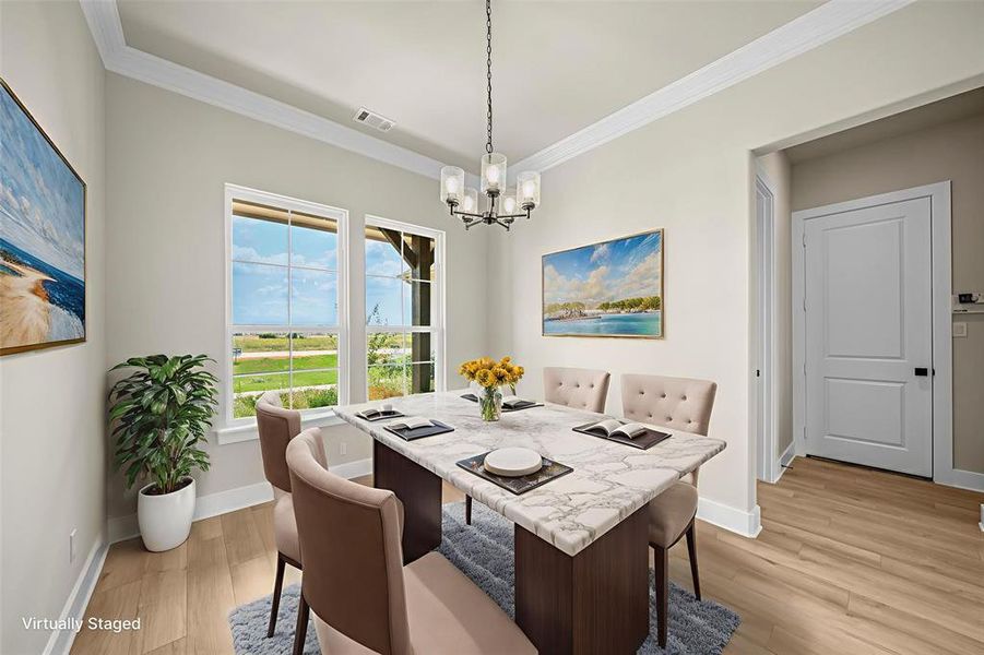 Furnished interior view inside a new home in Rocky Top, Krum (Image 10).