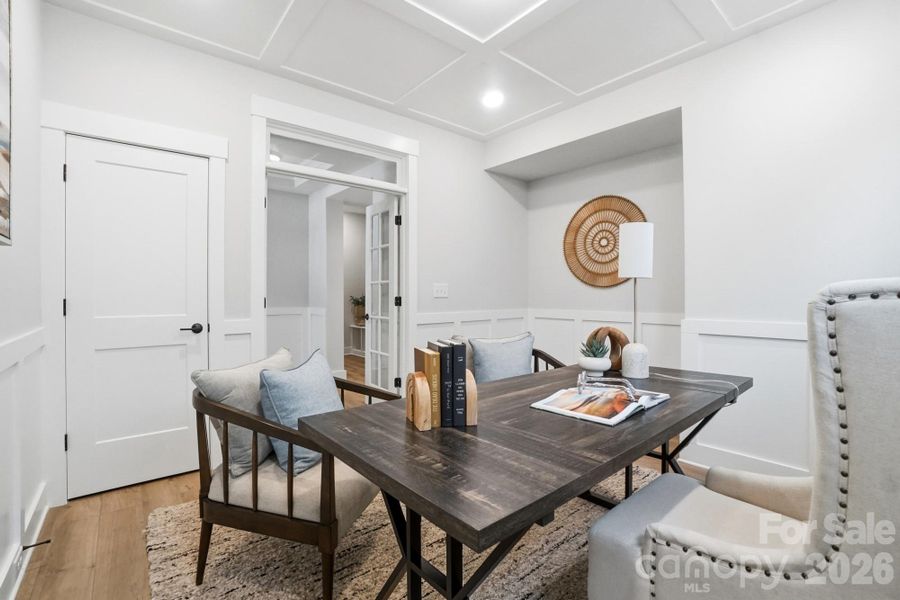 Furnished interior view inside a new home in Villas at Prestwick, Mooresville (Image 38).