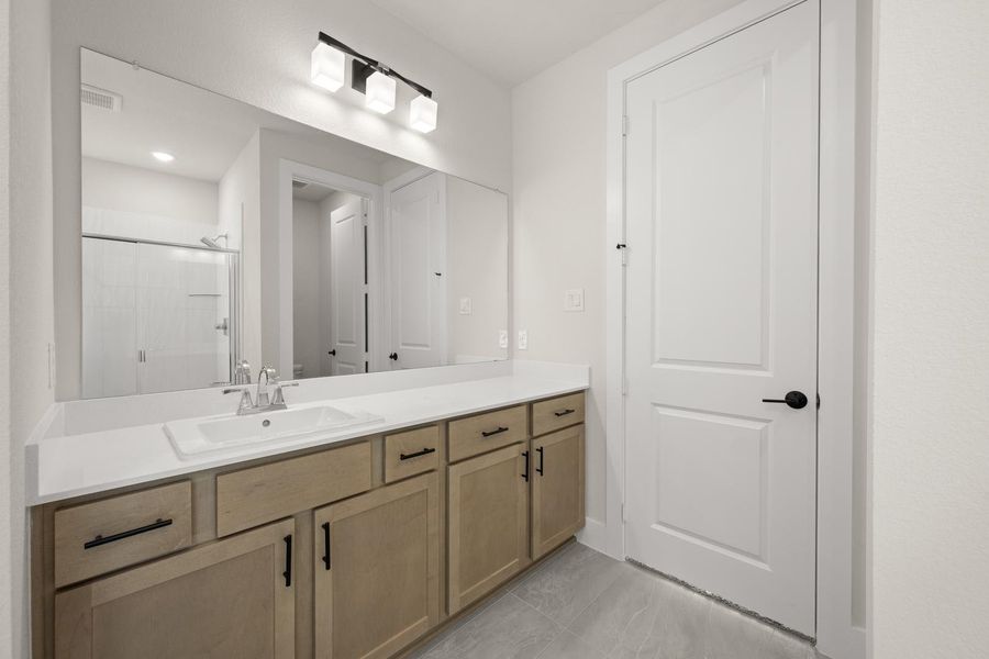 Furnished interior view inside a new home in Treeline, Justin (Image 9).