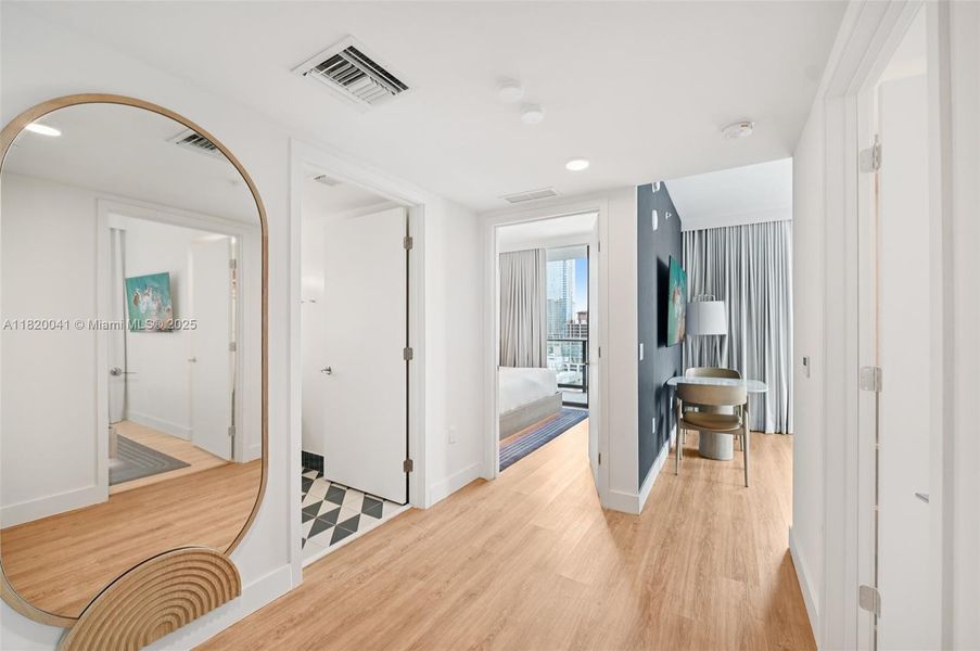 Furnished interior view inside a new home in , Miami (Image 9).