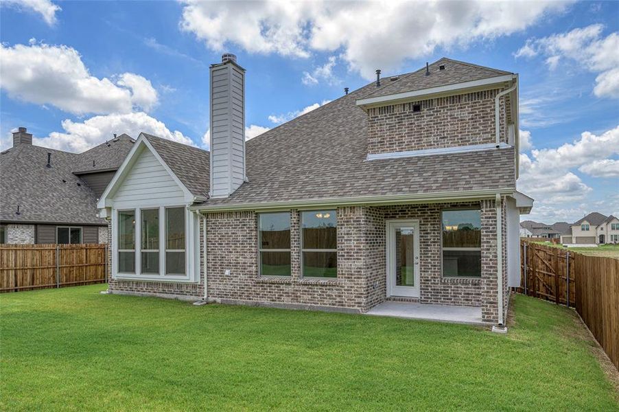Exterior details and patio area of a home in Stone River Glen, Royse City (Image 25). Exterior details and patio area of a home in Stone River Glen, Royse City (Image 25).