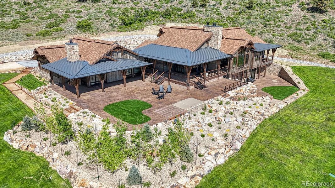 Expertly constructed with reclaimed barn wood, Telluride stone, architectural shingles, and standing seam metal roofing Expertly constructed with reclaimed barn wood, Telluride stone, architectural shingles, and standing seam metal roofing