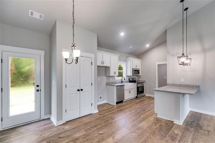 Furnished interior view inside a new home in , Tallapoosa (Image 6).