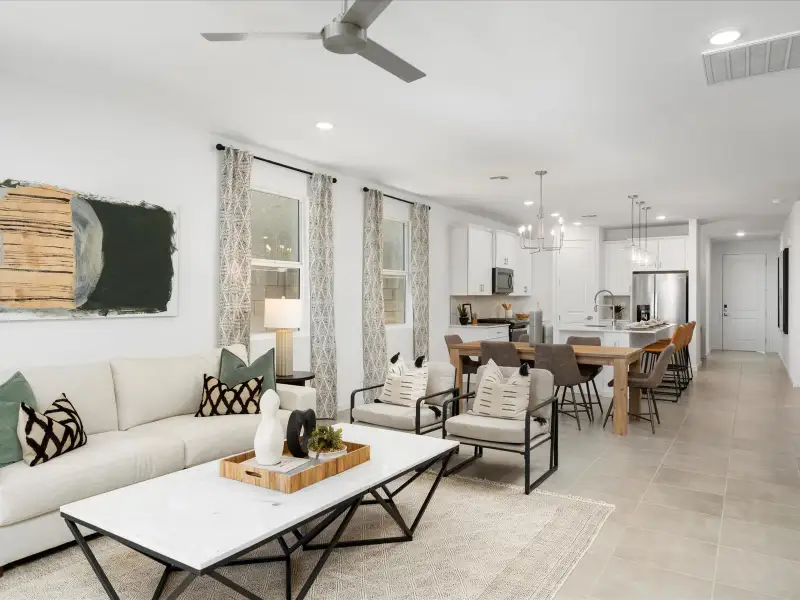 Furnished interior view inside a new home in Silva Farms - Estate Series, Goodyear (Image 4).