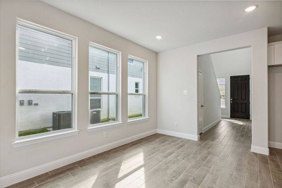 Representative unfurnished interior of a home built from the Robin by Megatel Homes in AnaCapri, Anna (Image 9). Representative unfurnished interior of a home built from the Robin by Megatel Homes in AnaCapri, Anna (Image 9).