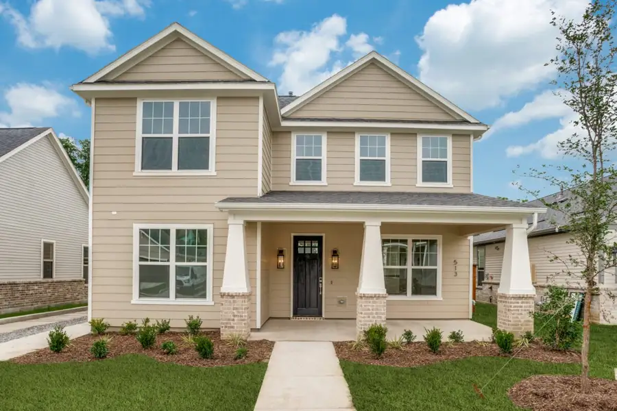 Representative exterior photo of a completed home built from the Logan by Olivia Clarke Homes in Uptown Celina, Celina, TX (Image 2). Representative exterior photo of a completed home built from the Logan by Olivia Clarke Homes in Uptown Celina, Celina, TX (Image 2).
