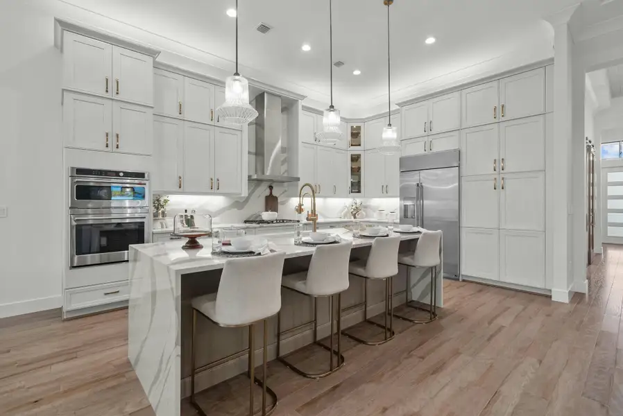 2D floor plan layout for the Indigo Grande 4 by GHO Homes in Seaglass, Vero Beach, FL (Image 7).