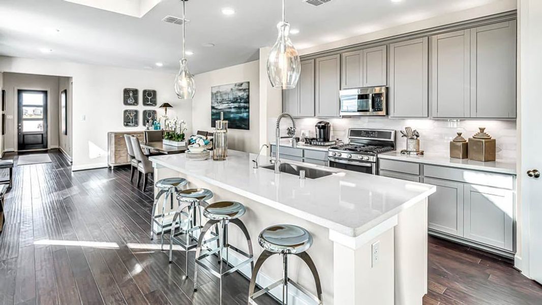 Furnished interior view inside a new home in Avalon at Cypress, Cypress (Image 8).