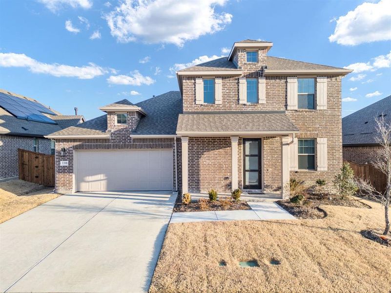 Front exterior of a new home in Gateway Parks, Forney, TX, highlighting curb appeal (Image 23).