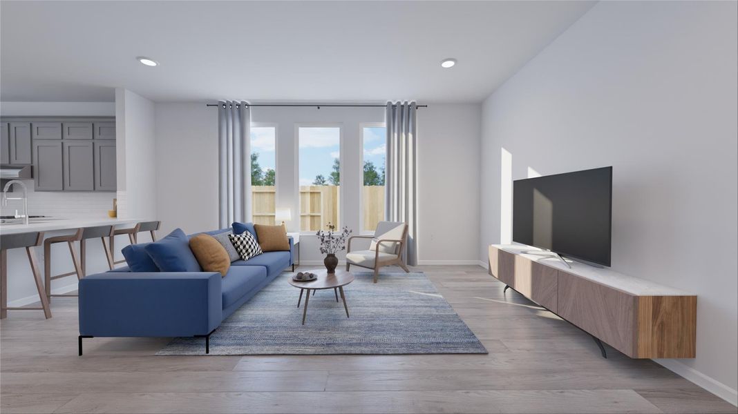 Representation of floor plan, not actual home