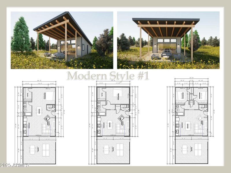 Lot 3 Elevation - Modern Style Lot 3 Elevation - Modern Style