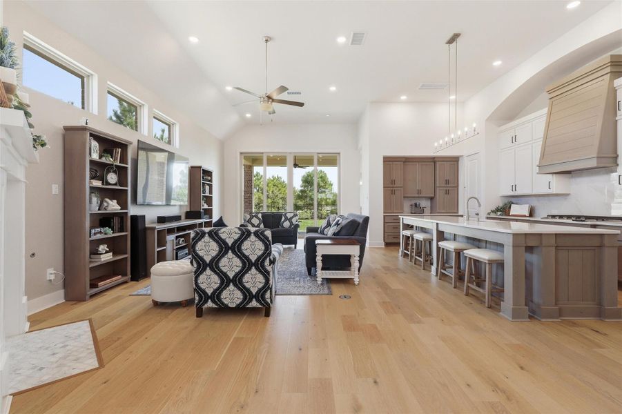Furnished interior view inside a new home in Elyson, Katy (Image 29).