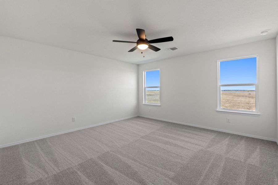 Spacious, unfurnished interior of a new home in Salerno - Heritage Collection, Round Rock (Image 23). Spacious, unfurnished interior of a new home in Salerno - Heritage Collection, Round Rock (Image 23).