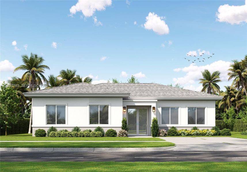 Front exterior of a new home in , Miami Gardens, FL, highlighting curb appeal (Image 2). Front exterior of a new home in , Miami Gardens, FL, highlighting curb appeal (Image 2).