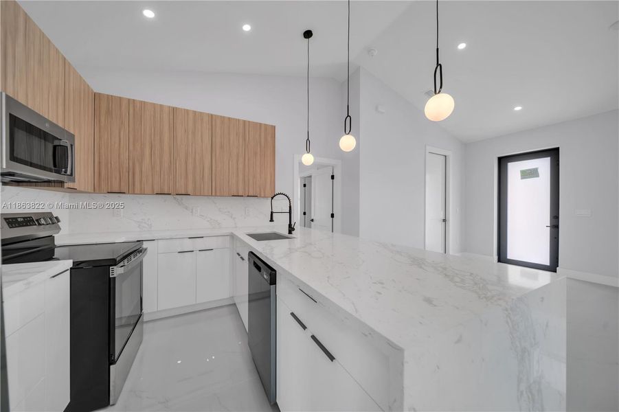 Furnished interior view inside a new home in , Cape Coral (Image 9). Furnished interior view inside a new home in , Cape Coral (Image 9).