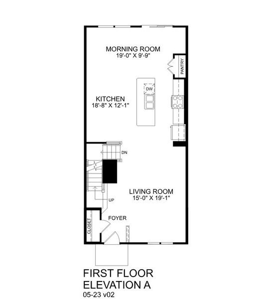 2D floor plan layout of this home in Alexander Towns, Lawrenceville, GA (Image 3).