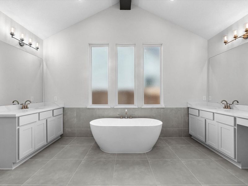 Furnished interior view inside a new home in Lago Mar - 60', Texas City (Image 4).