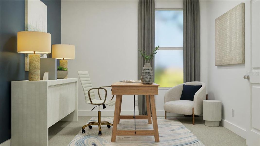 Furnished interior view inside a new home in Meadow Pointe, Groveland (Image 10).