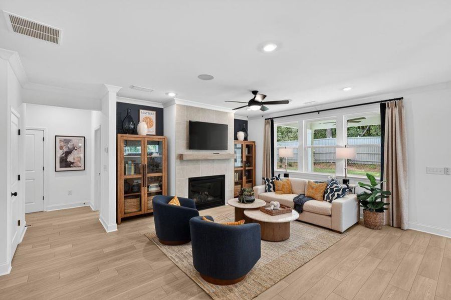 Furnished interior view inside a new home in Bailey Fence, Dacula (Image 11).