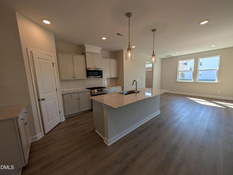 Furnished interior view inside a new home in Wendell Ridge, Wendell (Image 4).