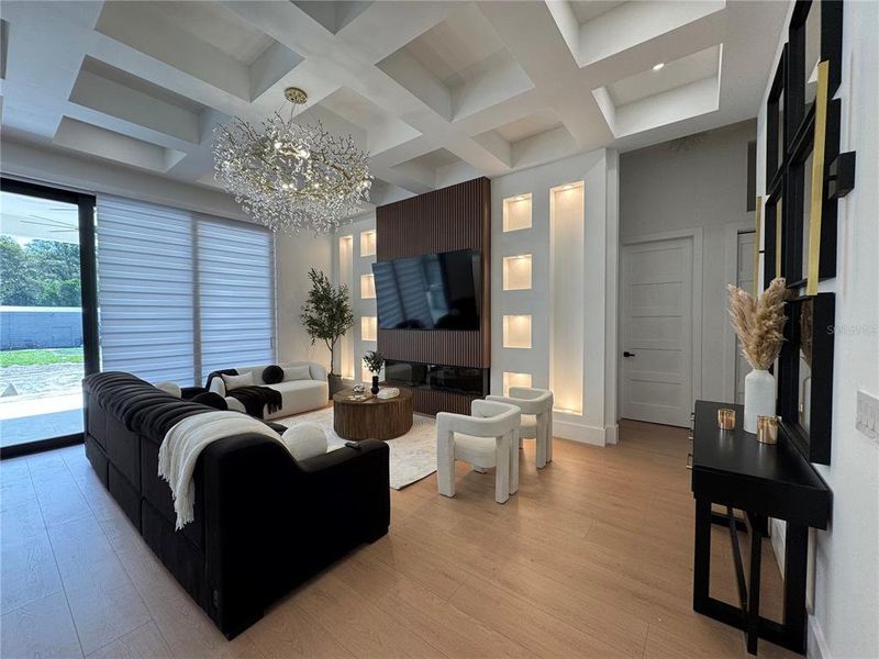 Furnished interior view inside a new home in , Webster (Image 7). Furnished interior view inside a new home in , Webster (Image 7).