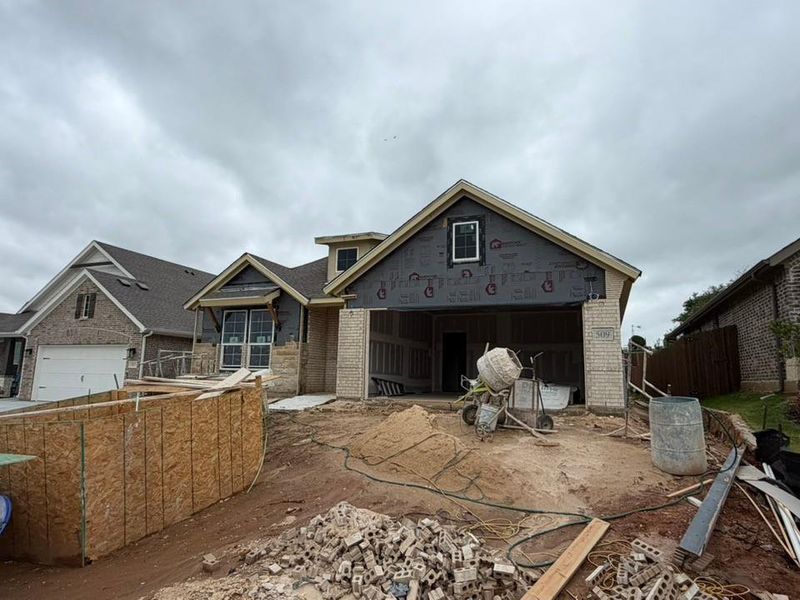 In-progress construction of a new home in Waterford Park, Weatherford, TX (Image 4).