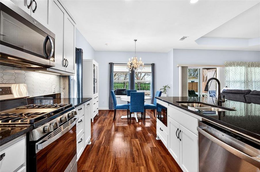 Gas Range, Dishwasher and 2 Microwaves