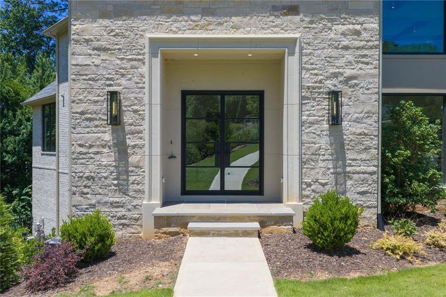 Exterior details and patio area of a home in , Atlanta (Image 30). Exterior details and patio area of a home in , Atlanta (Image 30).