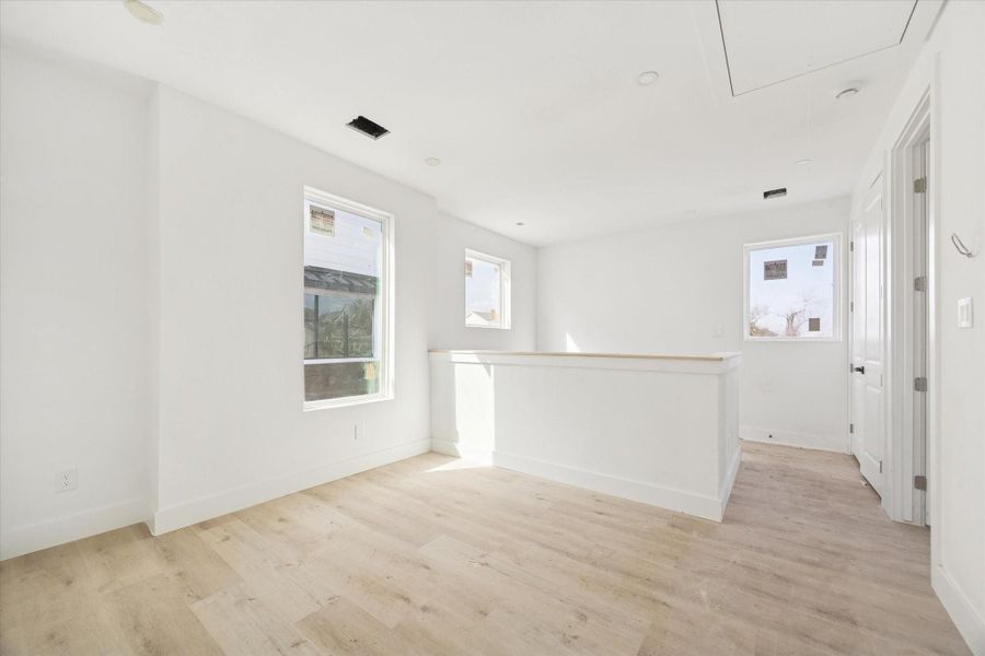 View of the flex space as of February 12, 2026.