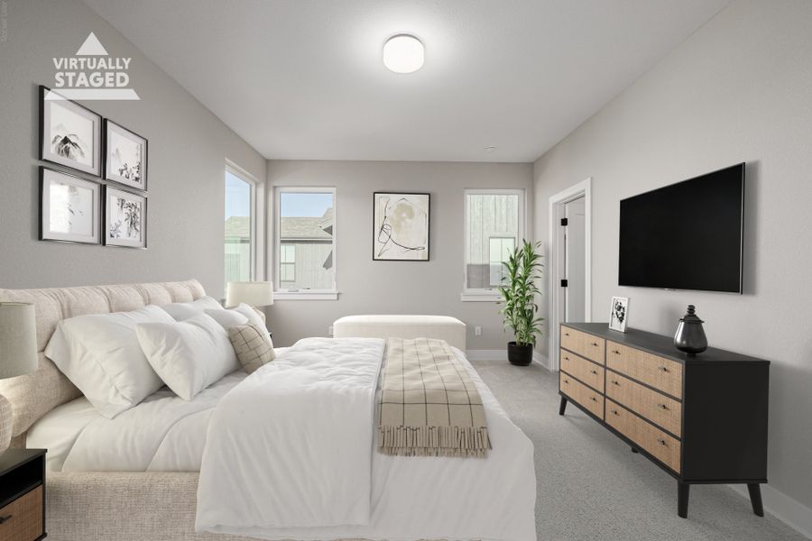 Furnished interior view inside a new home in West Grange, Longmont (Image 11).