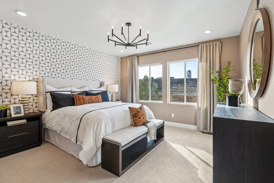 Furnished interior view inside a new home in Trailstone, Arvada (Image 6).