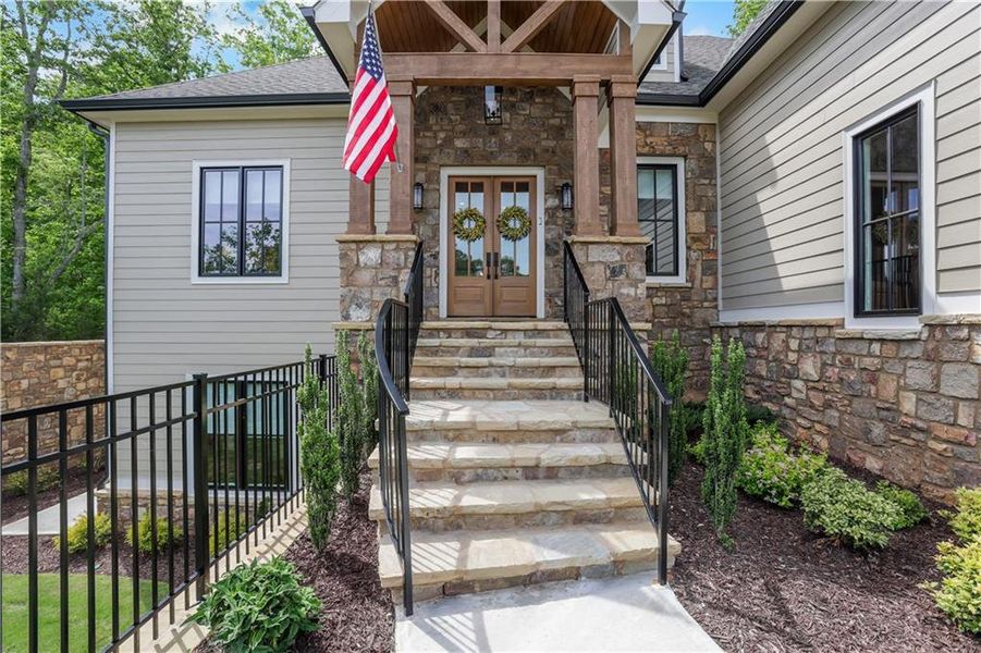 Exterior details and patio area of a home in , Dahlonega (Image 3).