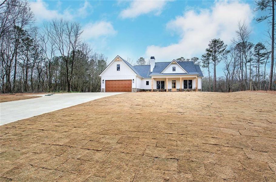 Front exterior of a new home in , Rockmart, GA, highlighting curb appeal (Image 2). Front exterior of a new home in , Rockmart, GA, highlighting curb appeal (Image 2).