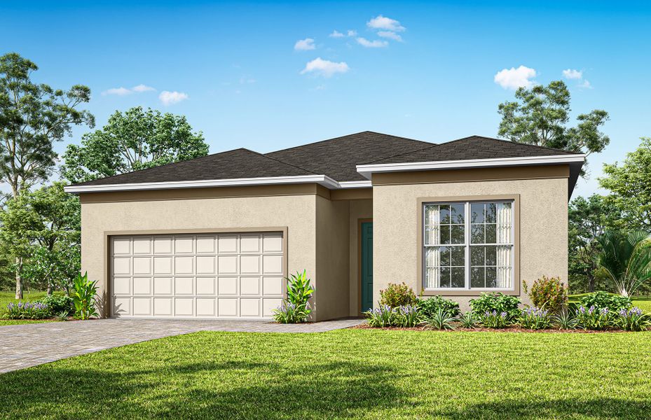 Representative exterior photo of a completed home built from the Symphony by Pulte Homes in The Estates at Nona Sound, Orlando, FL (Image 19).