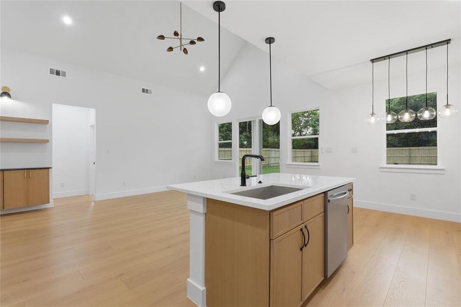 Furnished interior view inside a new home in , Dallas (Image 8).