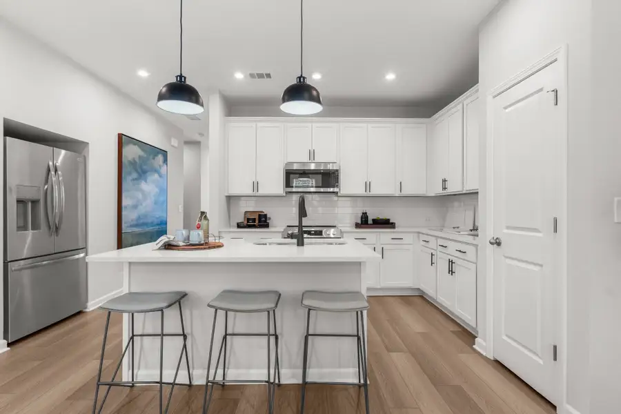 Representative furnished interior of a home built from the The Durant A by Davidson Homes LLC in Townes at North Main, Lillington (Image 3).