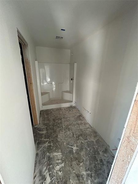 Full bath with a shower