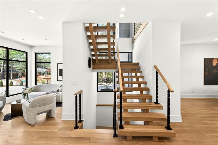 Furnished interior view inside a new home in , Atlanta (Image 9).