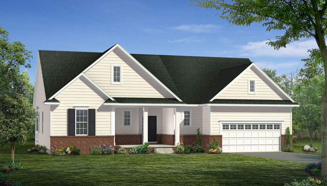 Representative exterior photo of a completed home built from the The Natural by Norfolk Homes in Coronado Estates, Jackson, MI (Image 24).
