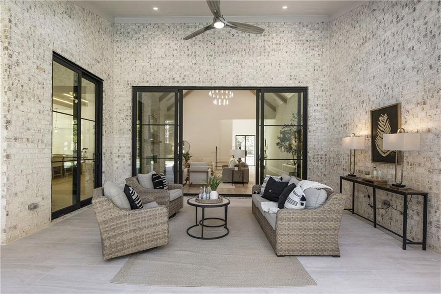 Exterior details and patio area of a home in , Alpharetta (Image 31).