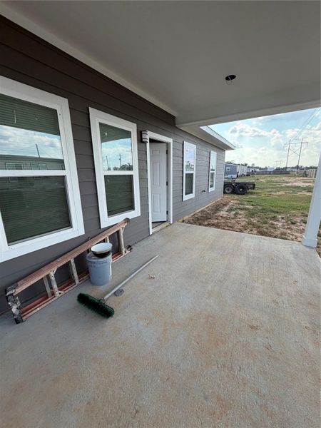 Exterior details and patio area of a home in , Conroe (Image 20).