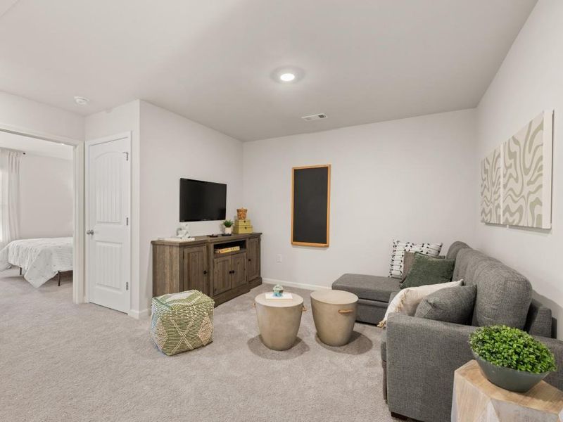 Furnished interior view inside a new home in Mountain Park, Dahlonega (Image 13). Furnished interior view inside a new home in Mountain Park, Dahlonega (Image 13).