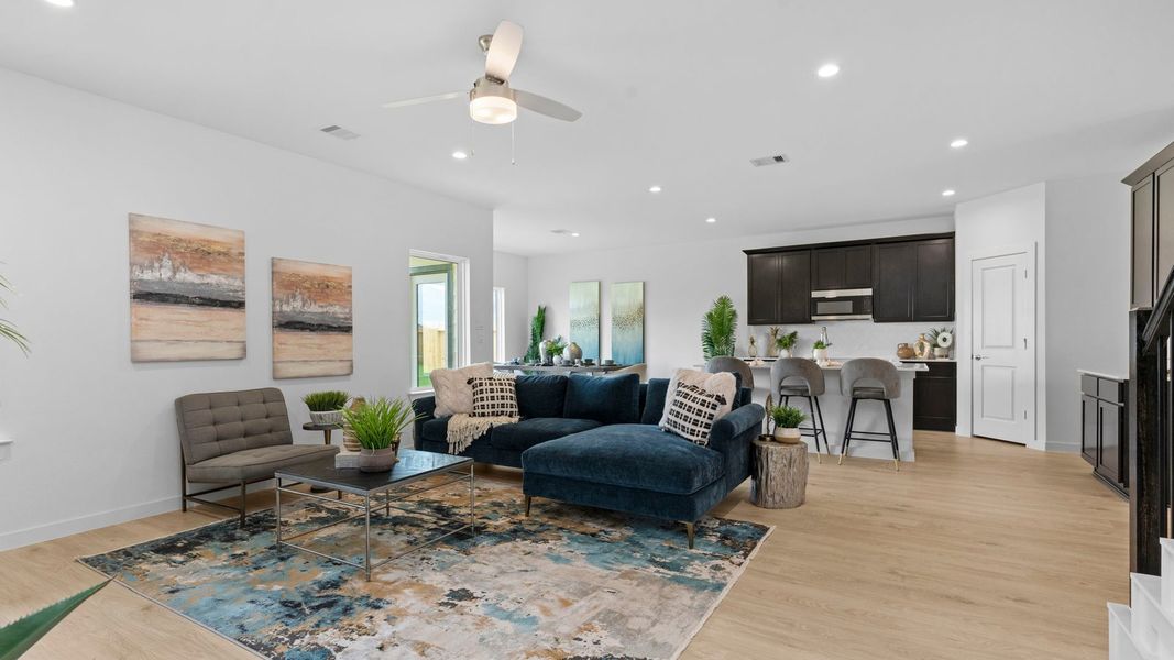 Furnished interior view inside a new home in Tamarron, Fulshear (Image 20).