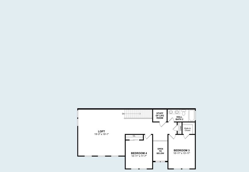 2D floor plan layout for the Mykonos by K. Hovnanian® Homes in Westland Ranch - 70' Homesites, League City, TX (Image 15). 2D floor plan layout for the Mykonos by K. Hovnanian® Homes in Westland Ranch - 70' Homesites, League City, TX (Image 15).